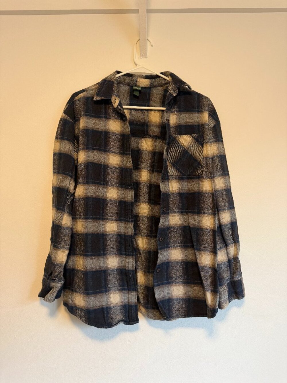 Oversized Flannel Shirt - Small